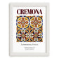 Cremona, Italy – Cityscape Wall Art, placed in minimal white frame