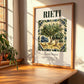 Rieti, Italy – Travel Poster, clean layout with no caption
