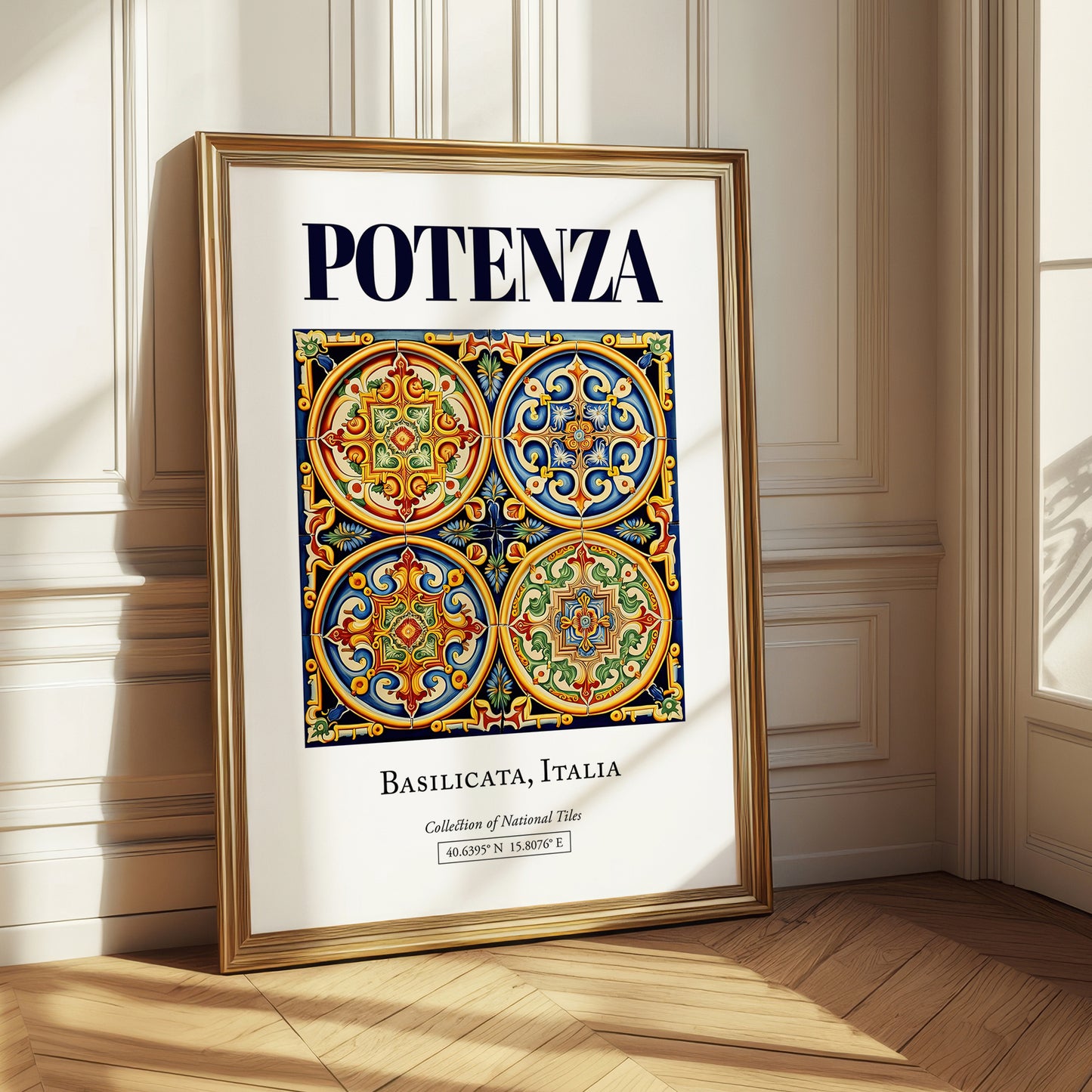 Potenza, Italy – Travel Poster, styled in a charming Paris street view