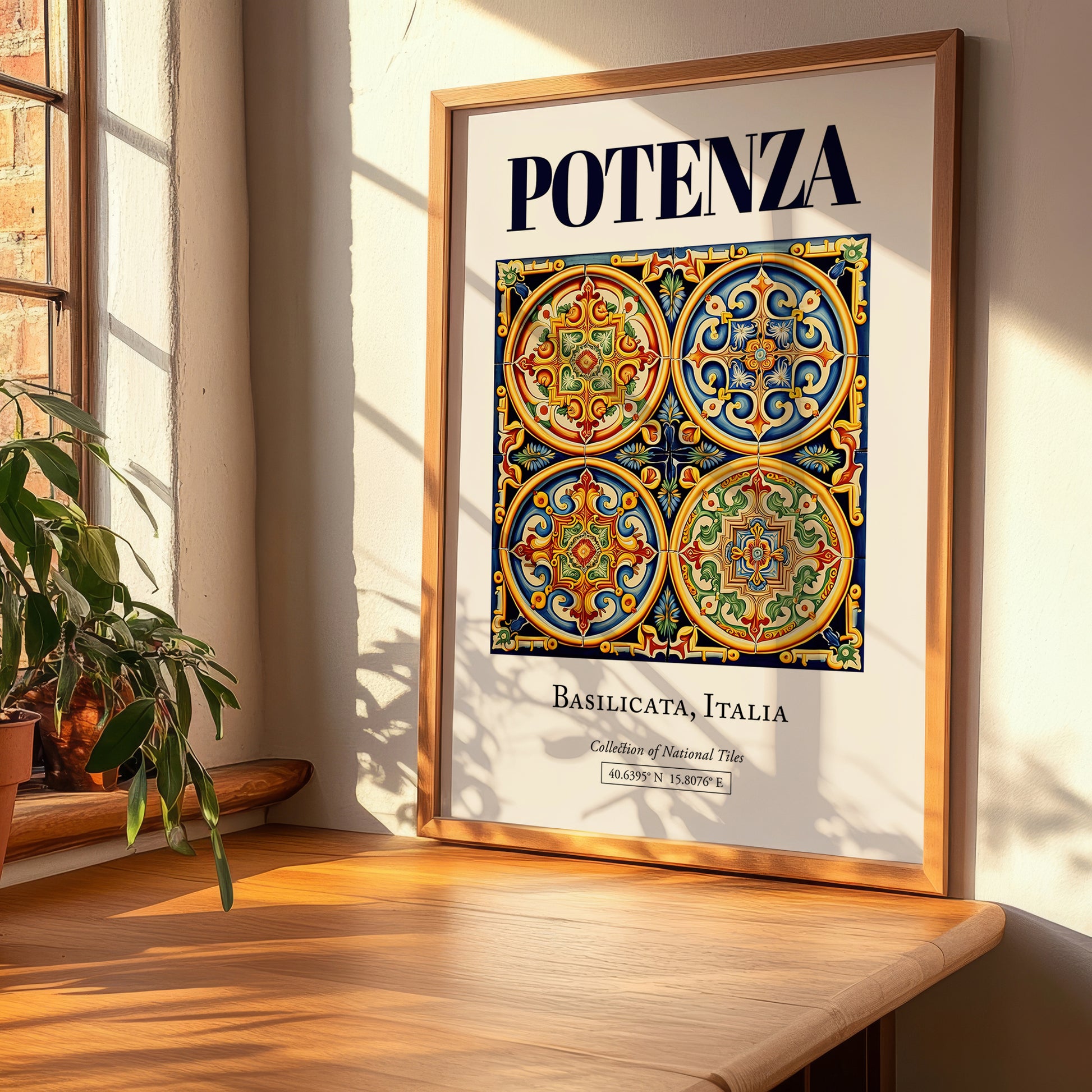 Potenza, Italy – Travel Poster, clean layout with no caption