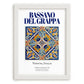 Bassano del Grappa, Italy – Cultural Heritage Wall Art, placed in minimal white frame