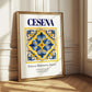 Cesena, Italy – Travel Poster, styled in a charming Paris street view