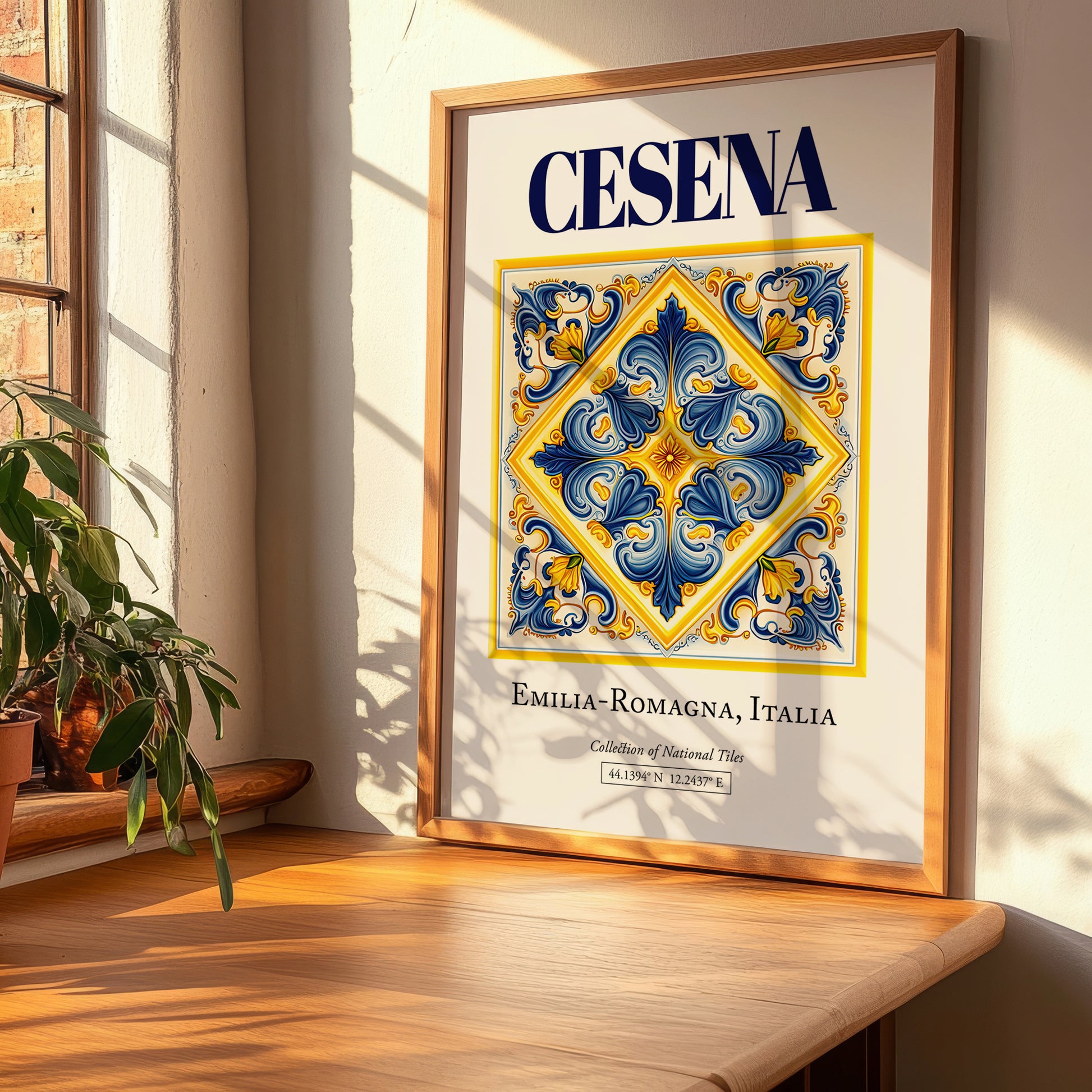 Cesena, Italy – Travel Poster, clean layout with no caption