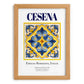 Cesena, Italy – Travel Poster, set in oak frame