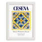 Cesena, Italy – Travel Poster, placed in minimal white frame