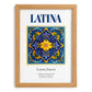 Latina, Italy – Global Cities Wall Print, set in oak frame