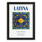 Latina, Italy – Global Cities Wall Print, in sleek black frame