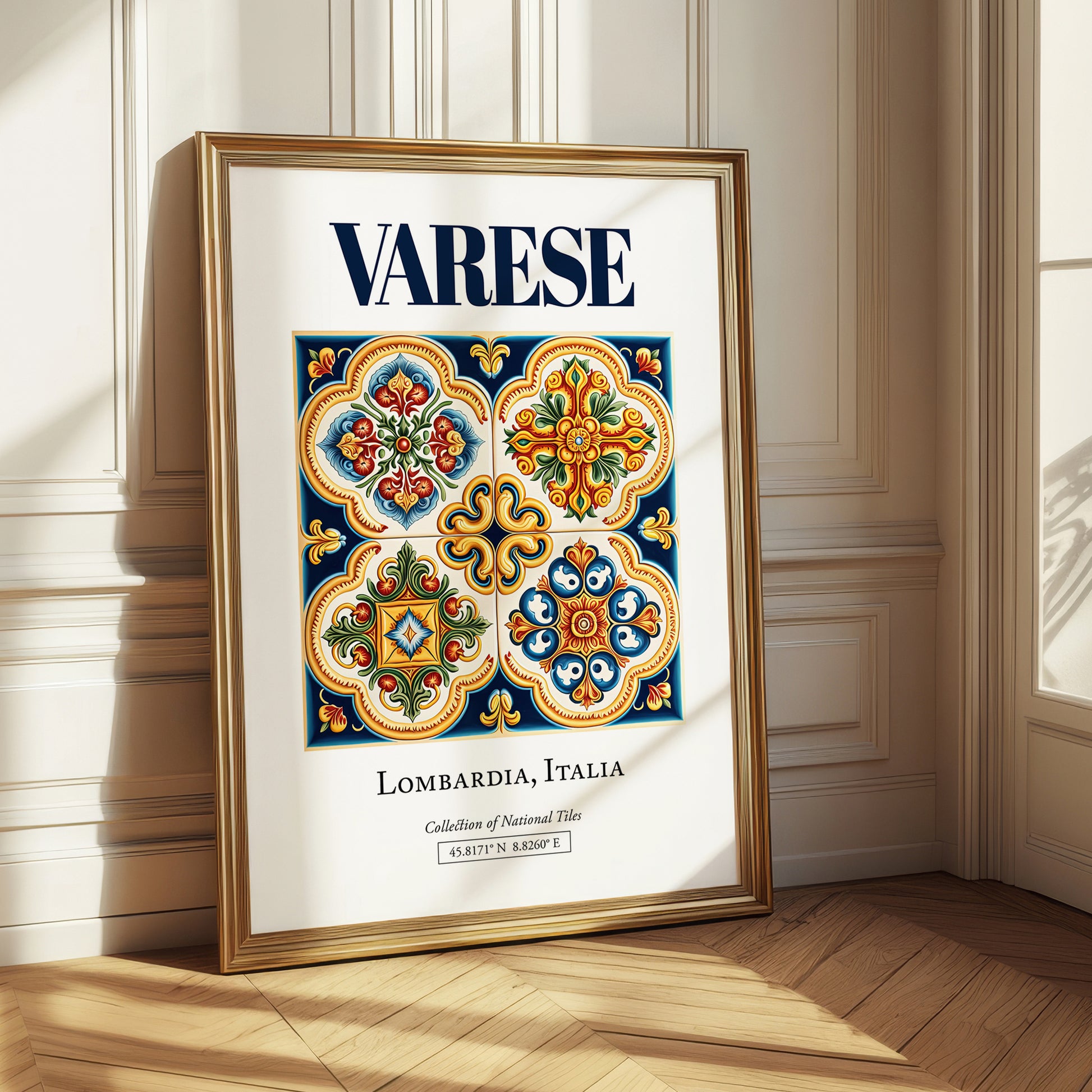 Varese, Italy – Travel Memories Wall Print, styled in a charming Paris street view