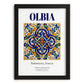 Olbia, Italy – Travel Wall Art, in sleek black frame
