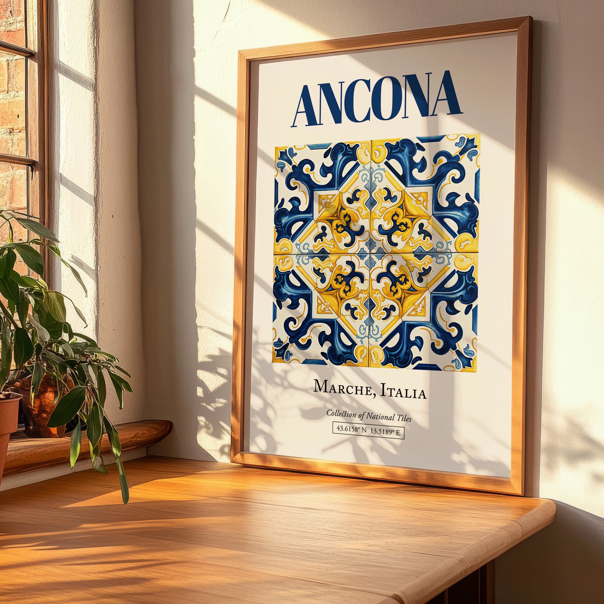 Ancona, Italy – Travel Print, clean layout with no caption