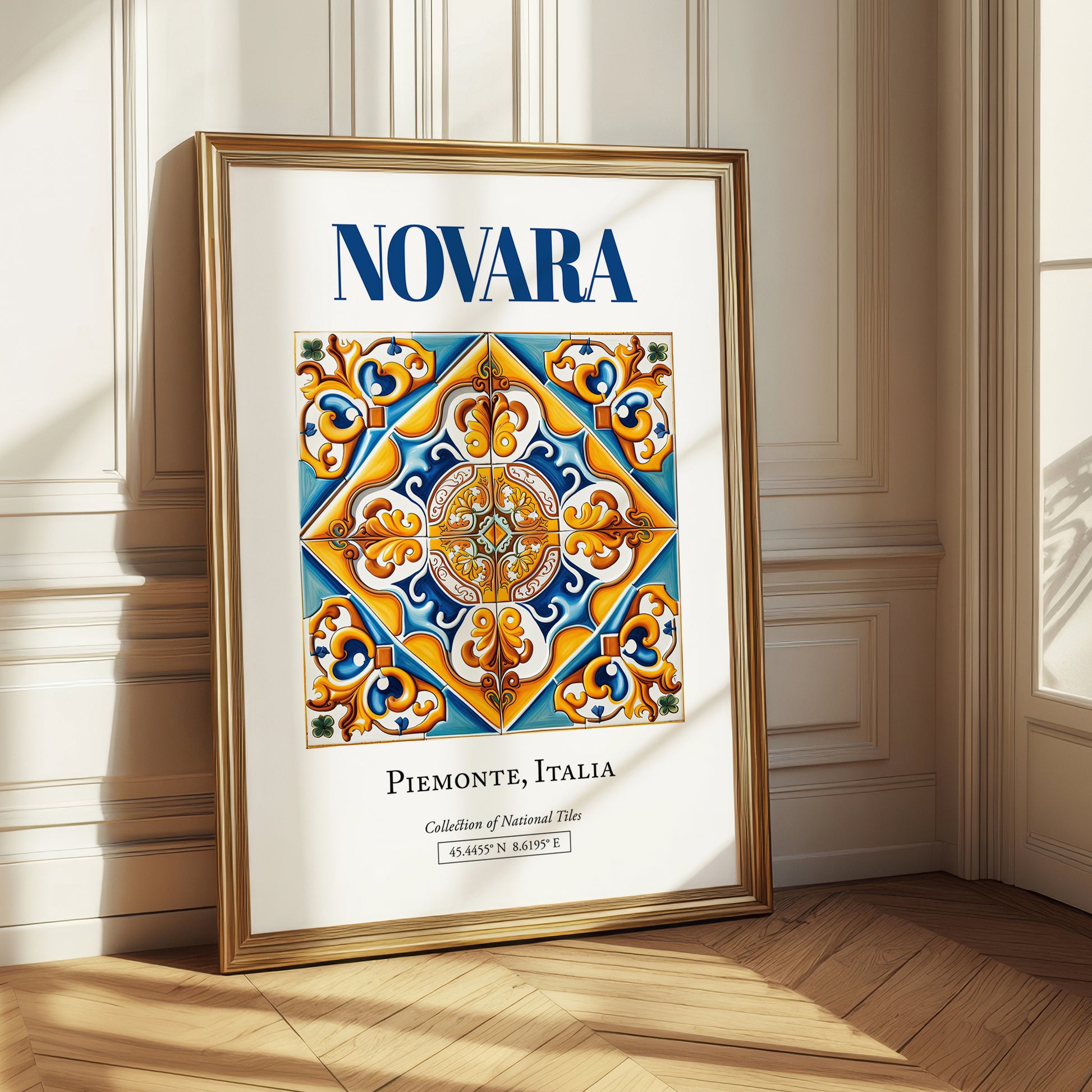 Novara, Italy – Away From Home Poster, styled in a charming Paris street view