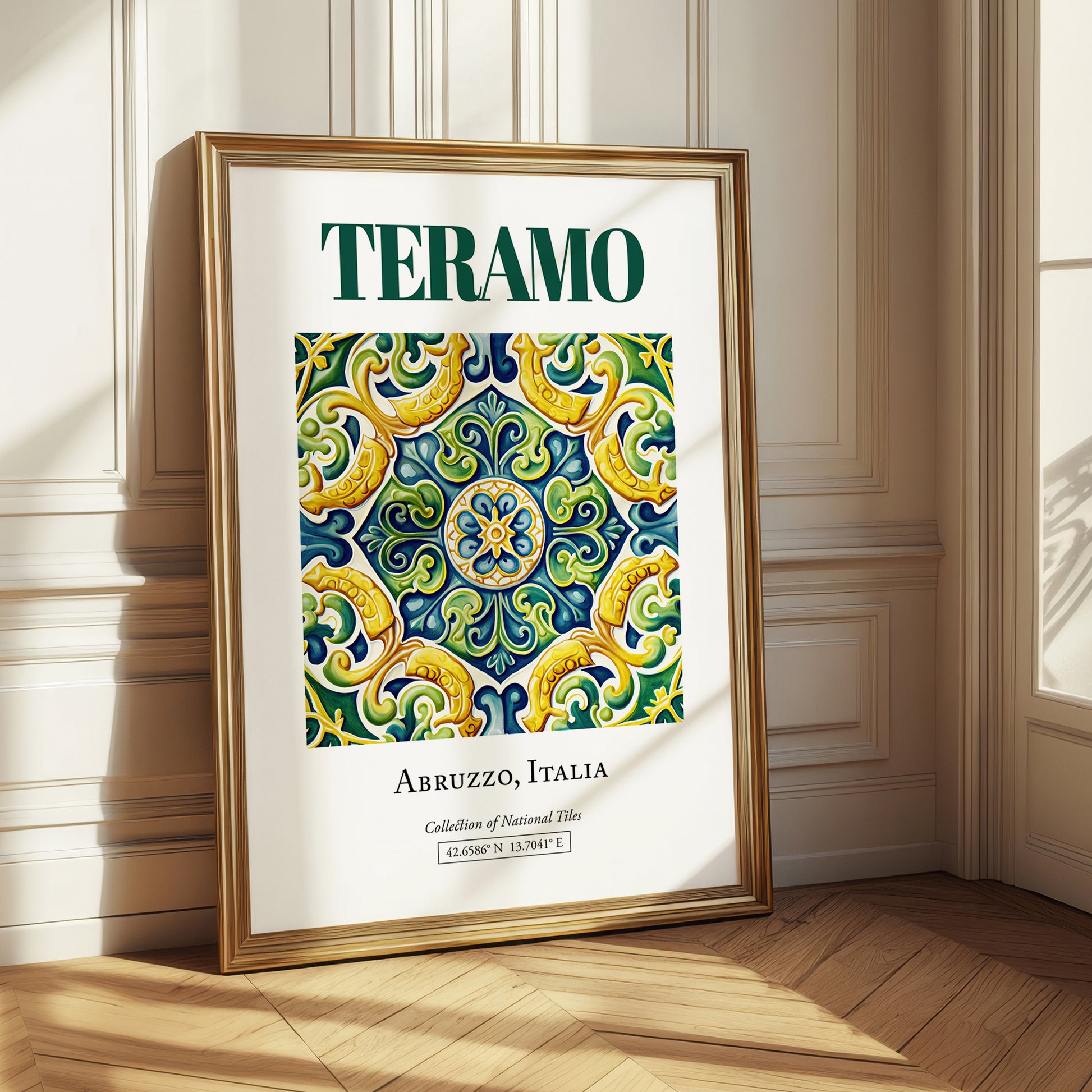 Teramo, Italy – Travel Wall Decor, styled in a charming Paris street view