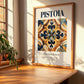 Pistoia, Italy – Retro Travel Poster, clean layout with no caption