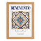 Benevento, Italy – Illustrated Travel Poster, set in oak frame