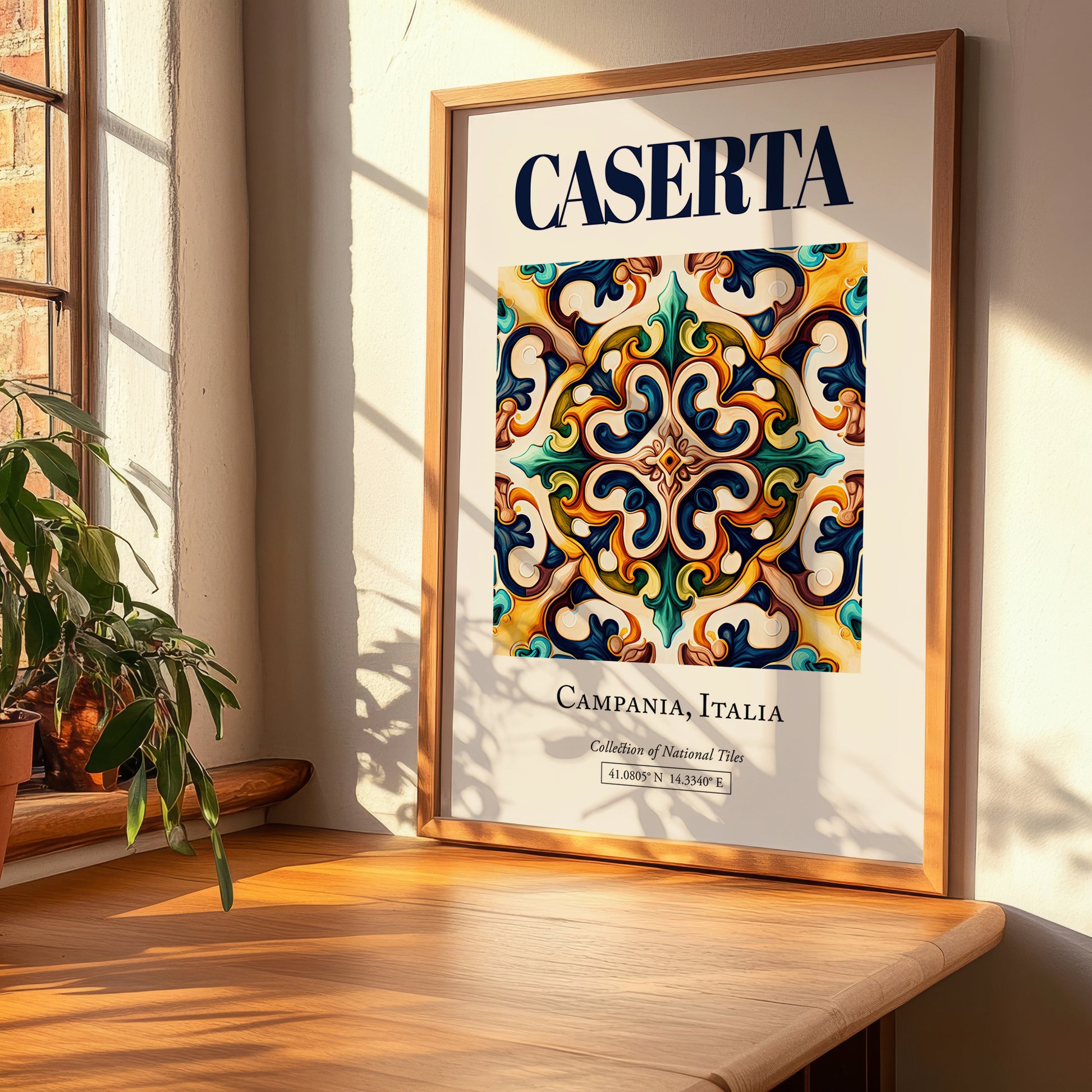 Caserta, Italy – Travel Print, clean layout with no caption