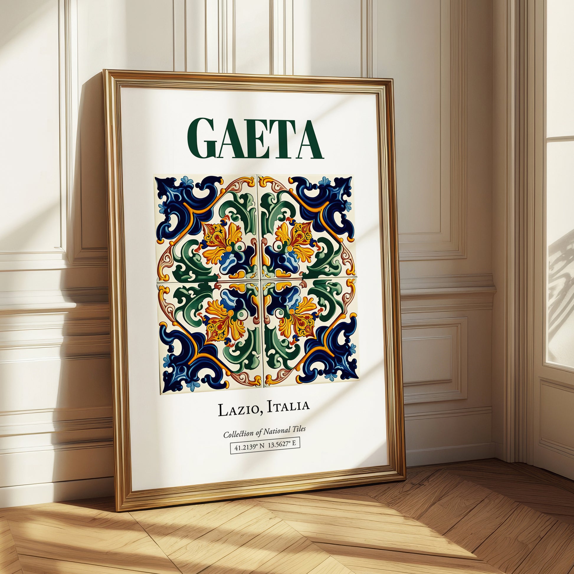 Gaeta, Italy – Vintage Travel Poster, styled in a charming Paris street view
