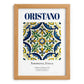 Oristano, Italy – Travel Print, set in oak frame