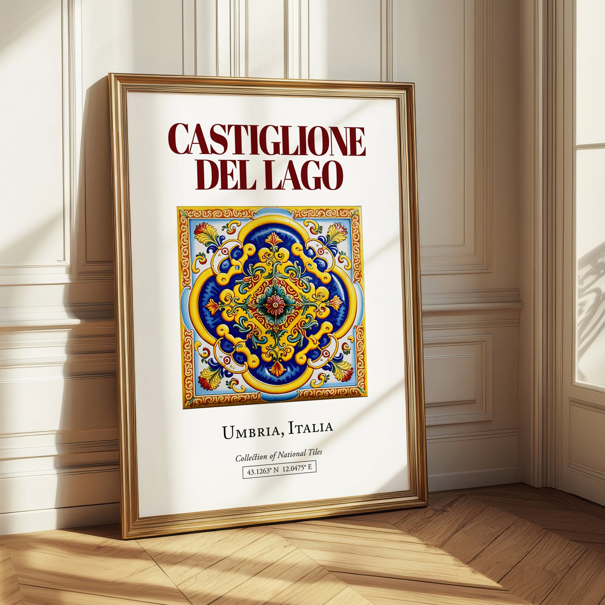 Castiglione del Lago, Italy – Travel Print, styled in a charming Paris street view