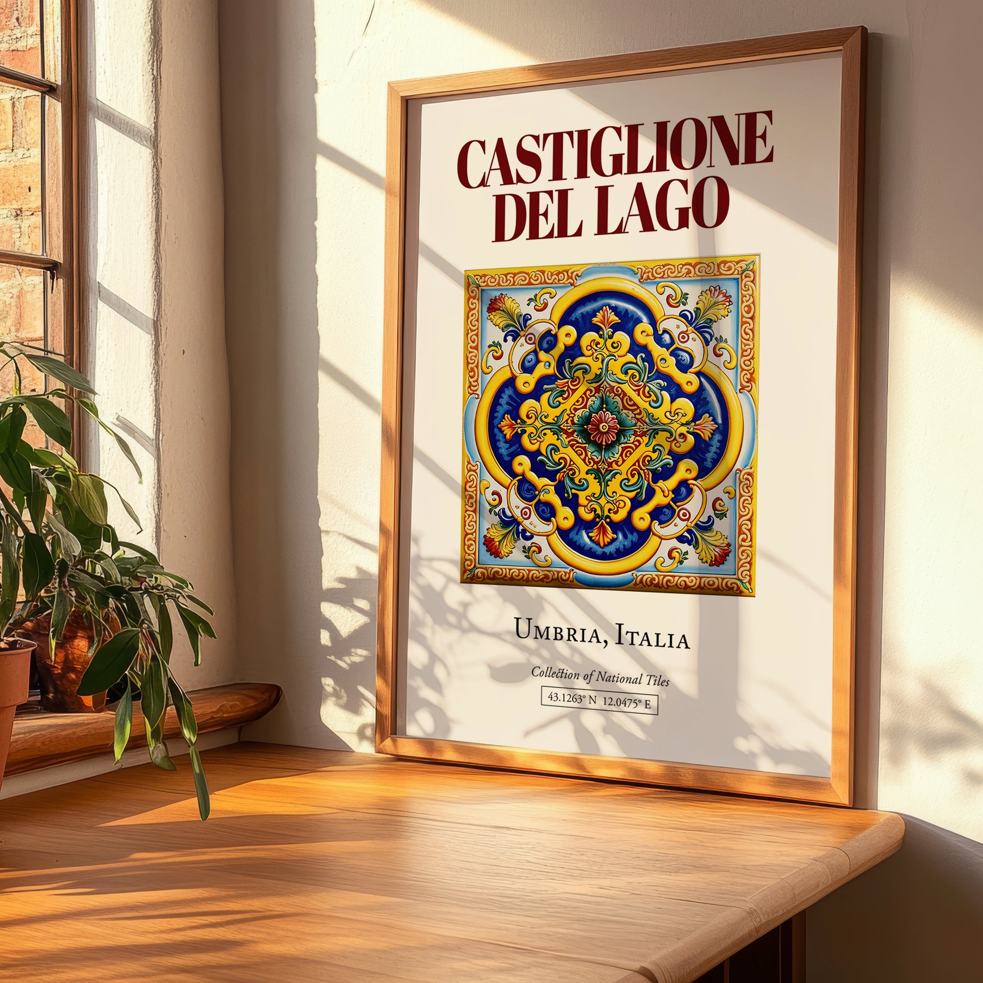 Castiglione del Lago, Italy – Travel Print, clean layout with no caption