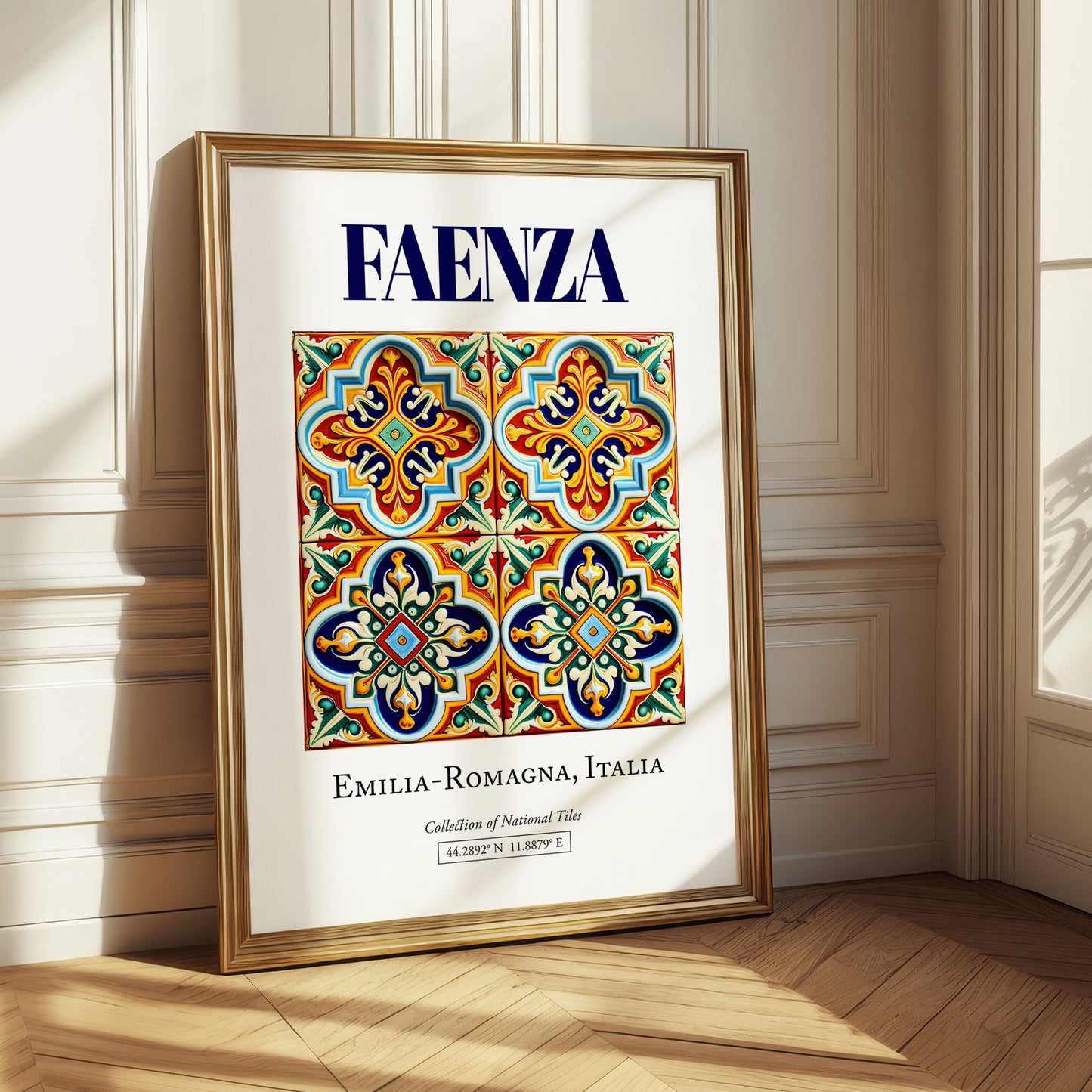 Faenza, Italy – Travel Wall Art, styled in a charming Paris street view