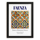 Faenza, Italy – Travel Wall Art, in sleek black frame