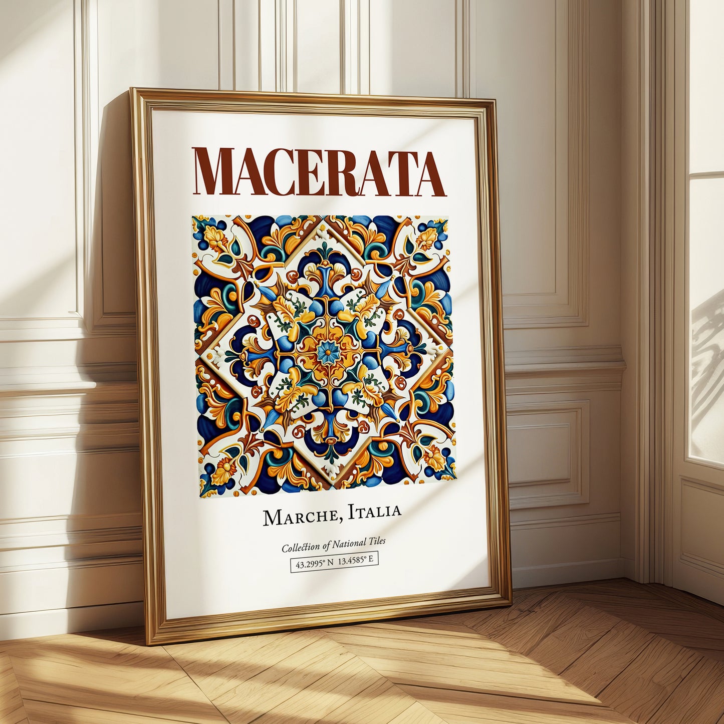 Macerata, Italy – Travel Destination Art, styled in a charming Paris street view