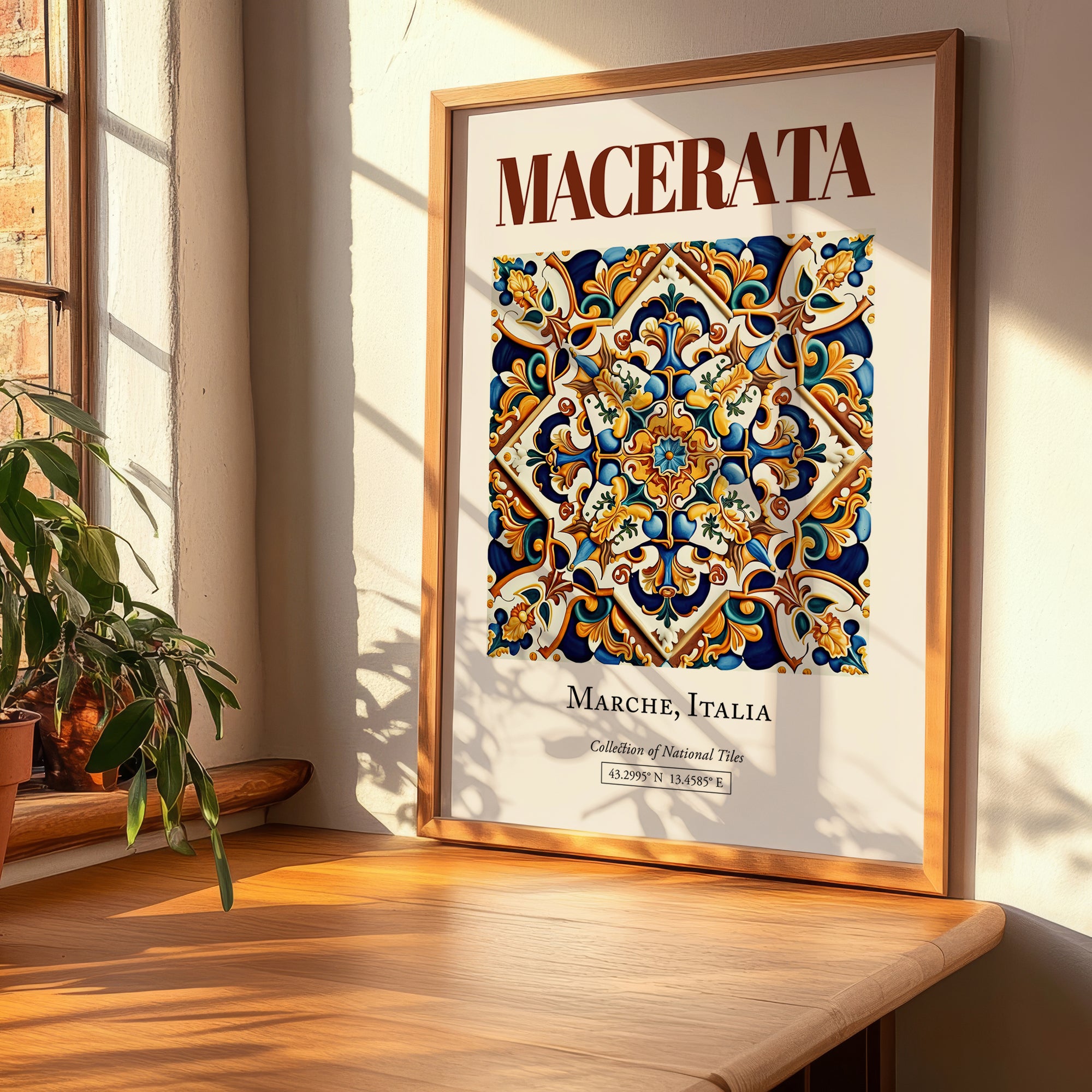 Macerata, Italy – Travel Destination Art, clean layout with no caption