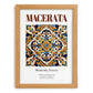 Macerata, Italy – Travel Destination Art, set in oak frame