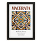 Macerata, Italy – Travel Destination Art, in sleek black frame