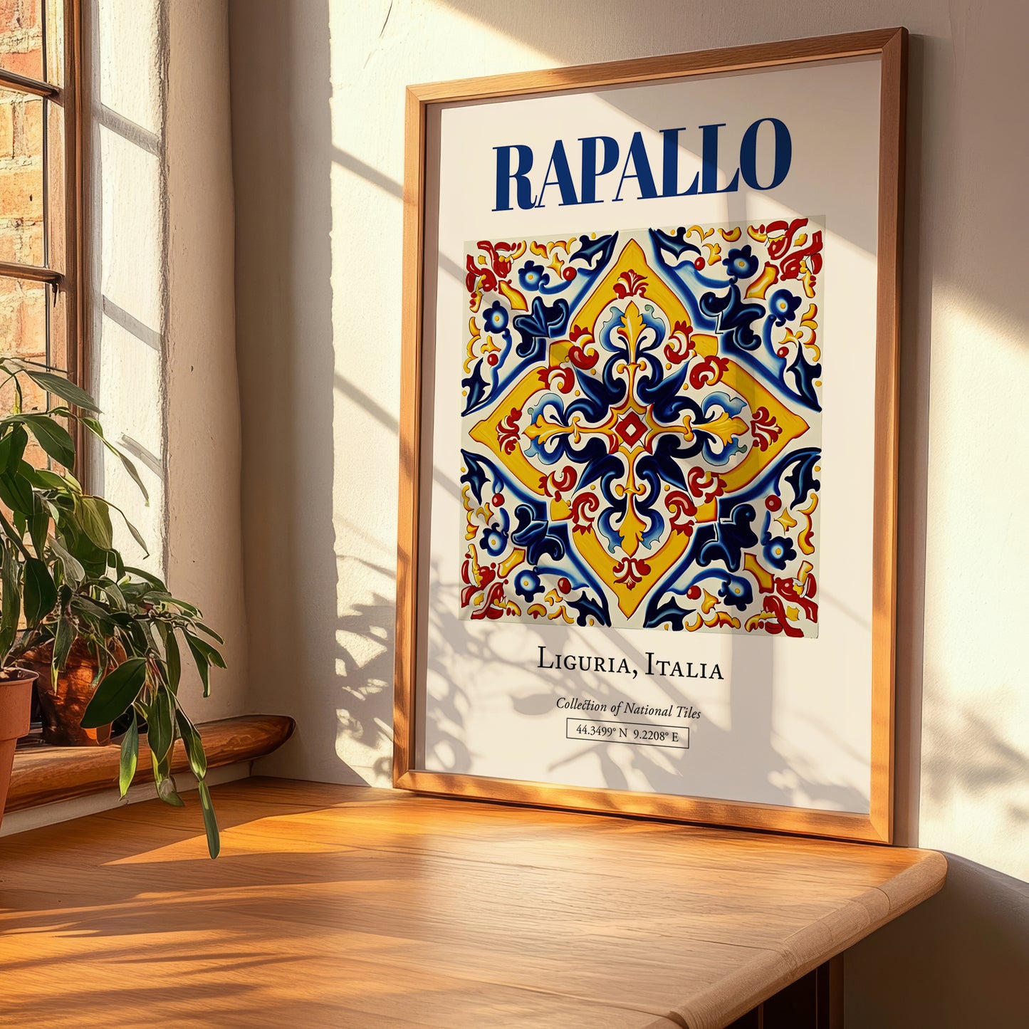 Rapallo, Italy – Travel Poster, clean layout with no caption
