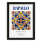 Rapallo, Italy – Travel Poster, in sleek black frame