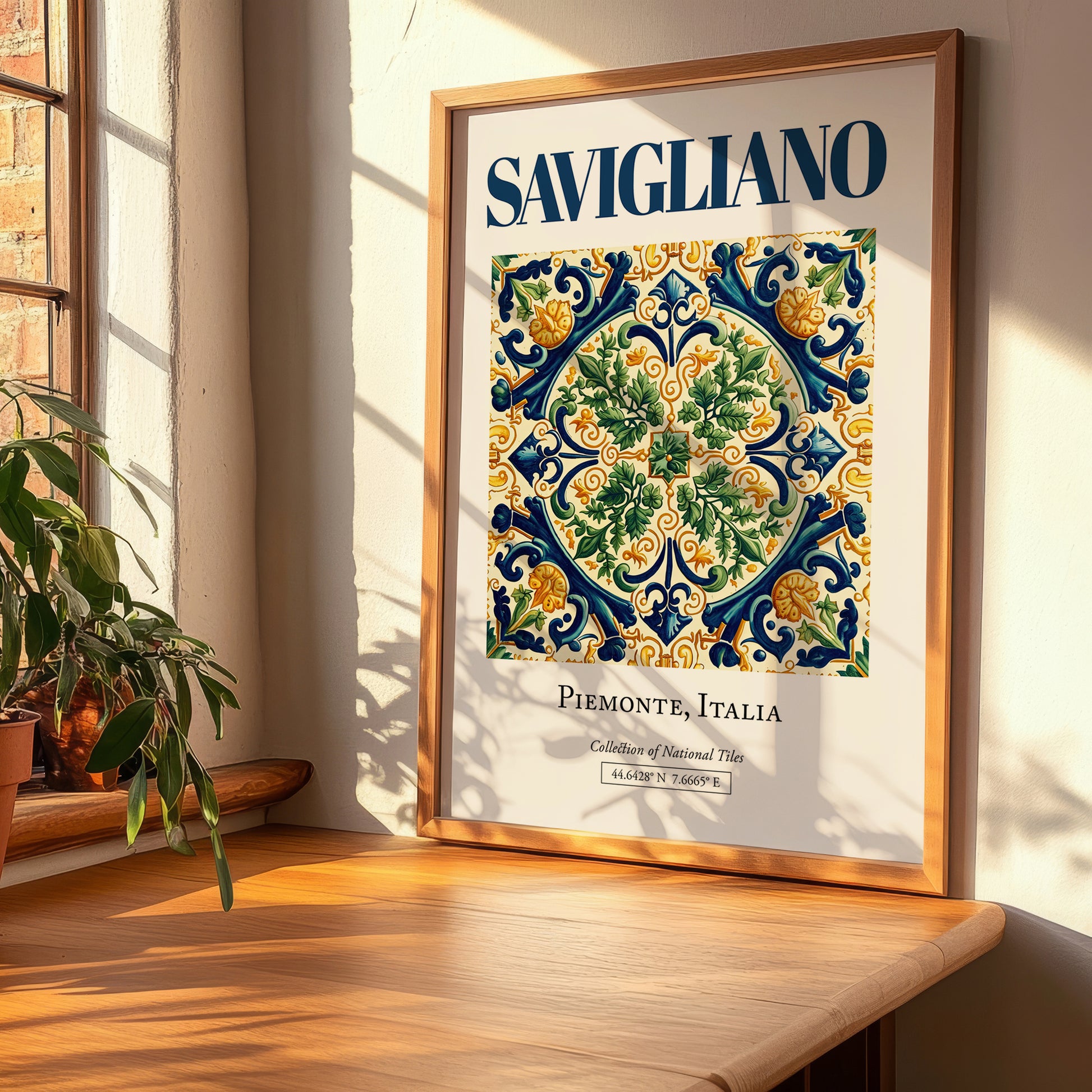 Savigliano, Italy – Travel Print, clean layout with no caption