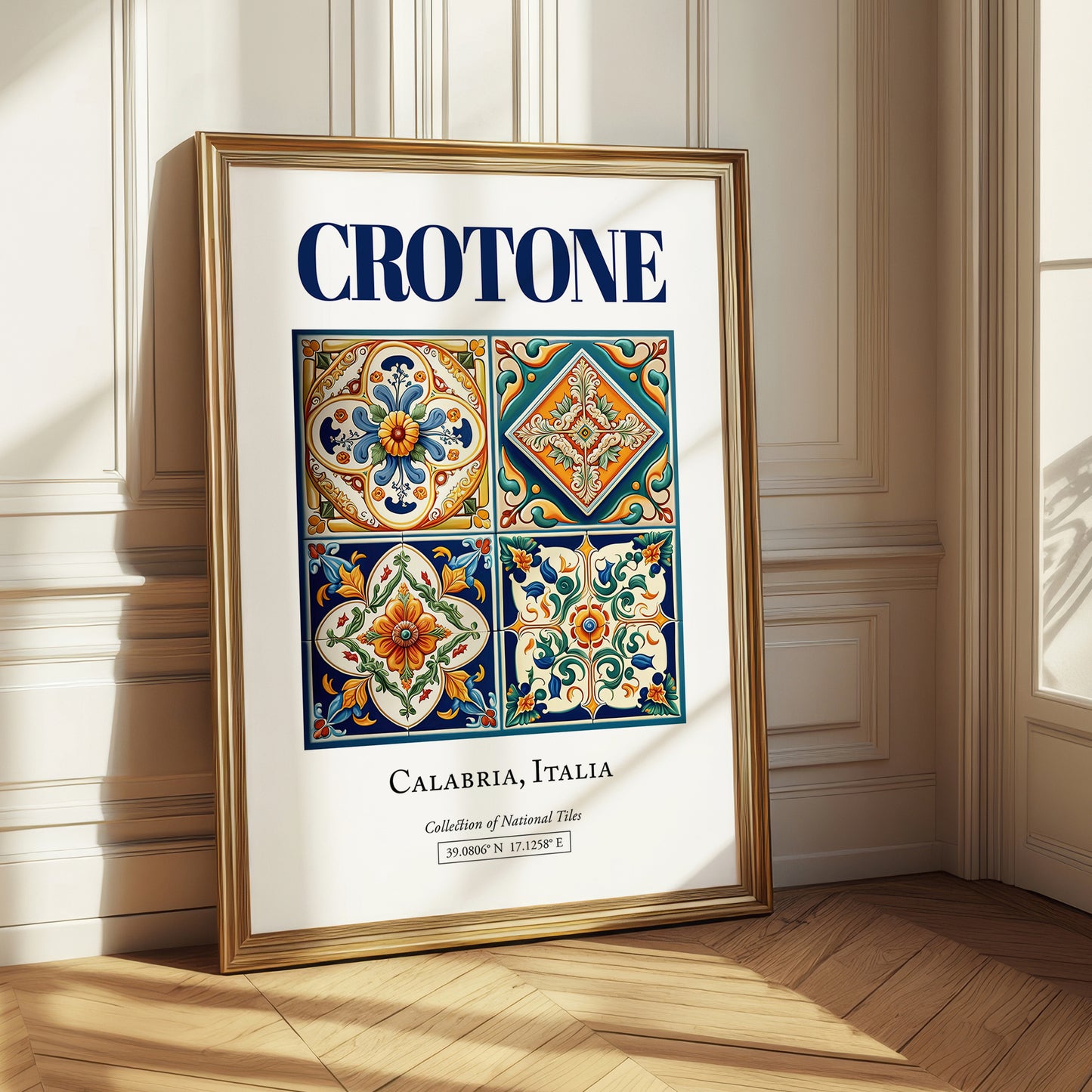 Crotone, Italy – Travel Print, styled in a charming Paris street view