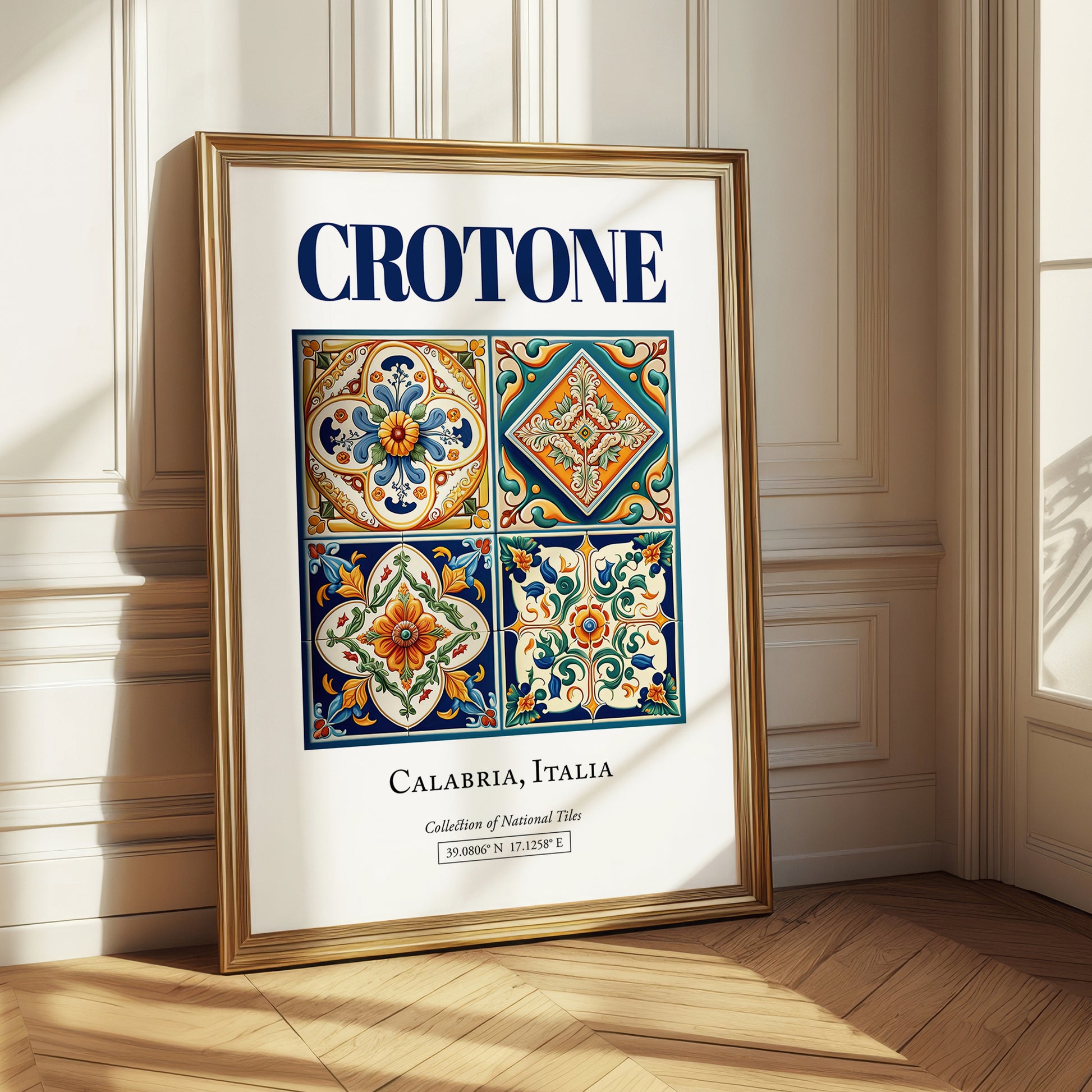 Crotone, Italy – Travel Print, styled in a charming Paris street view