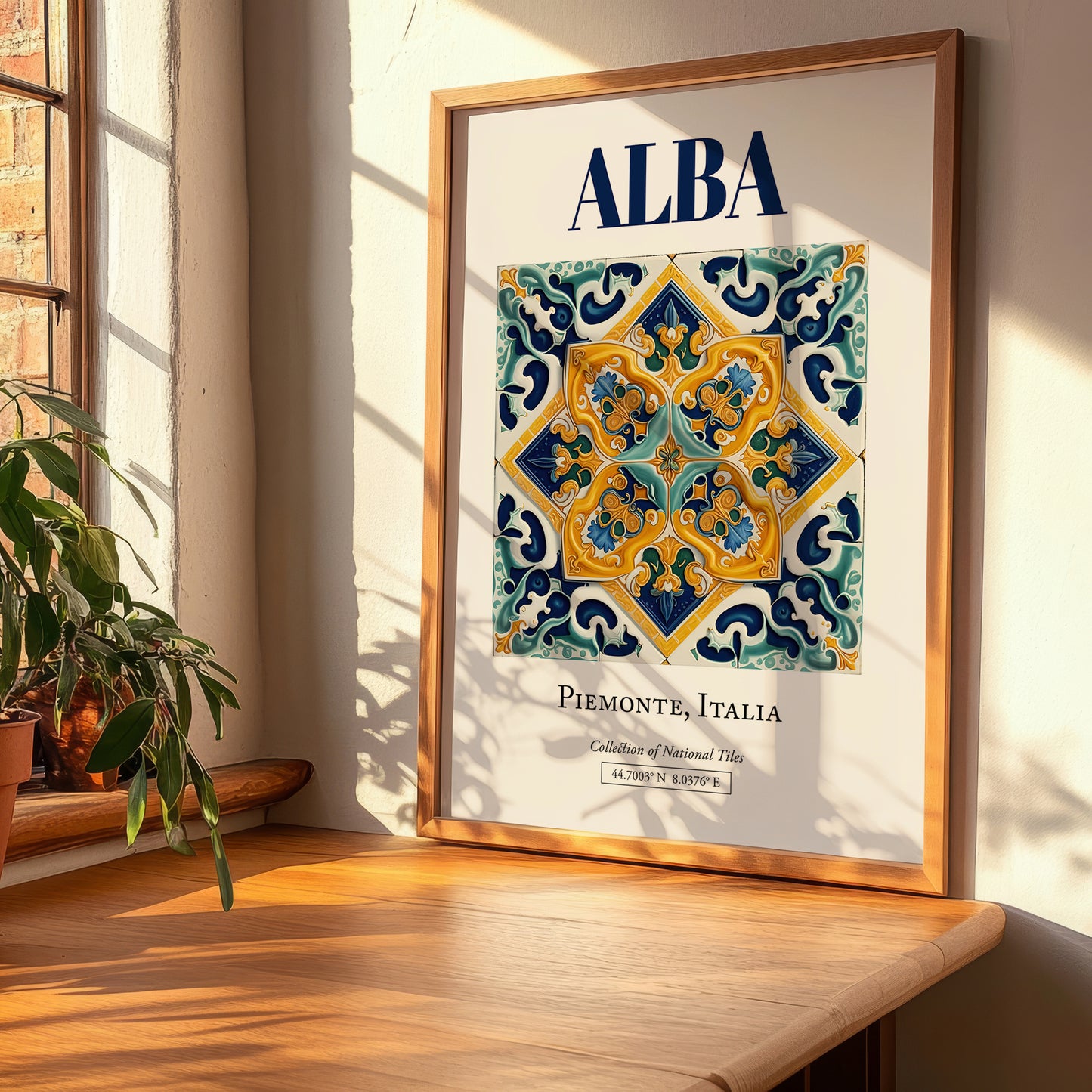 Alba, Italy – Away From Home Poster, clean layout with no caption
