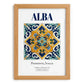 Alba, Italy – Away From Home Poster, set in oak frame