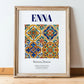 Enna, Italy – Travel Print, in wooden frame leaning on the floor