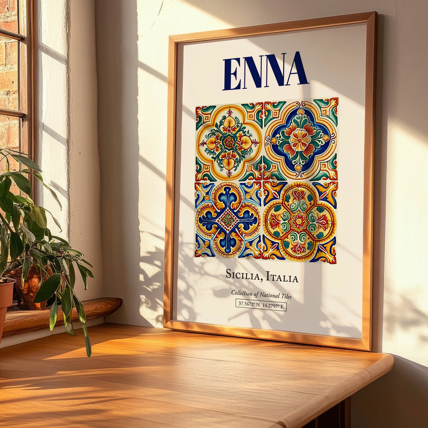 Enna, Italy – Travel Print, clean layout with no caption