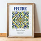 Feltre, Italy – Travel Wall Art, in wooden frame leaning on the floor