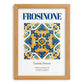 Frosinone, Italy – Travel Print, set in oak frame