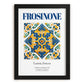 Frosinone, Italy – Travel Print, in sleek black frame