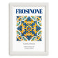 Frosinone, Italy – Travel Print, placed in minimal white frame