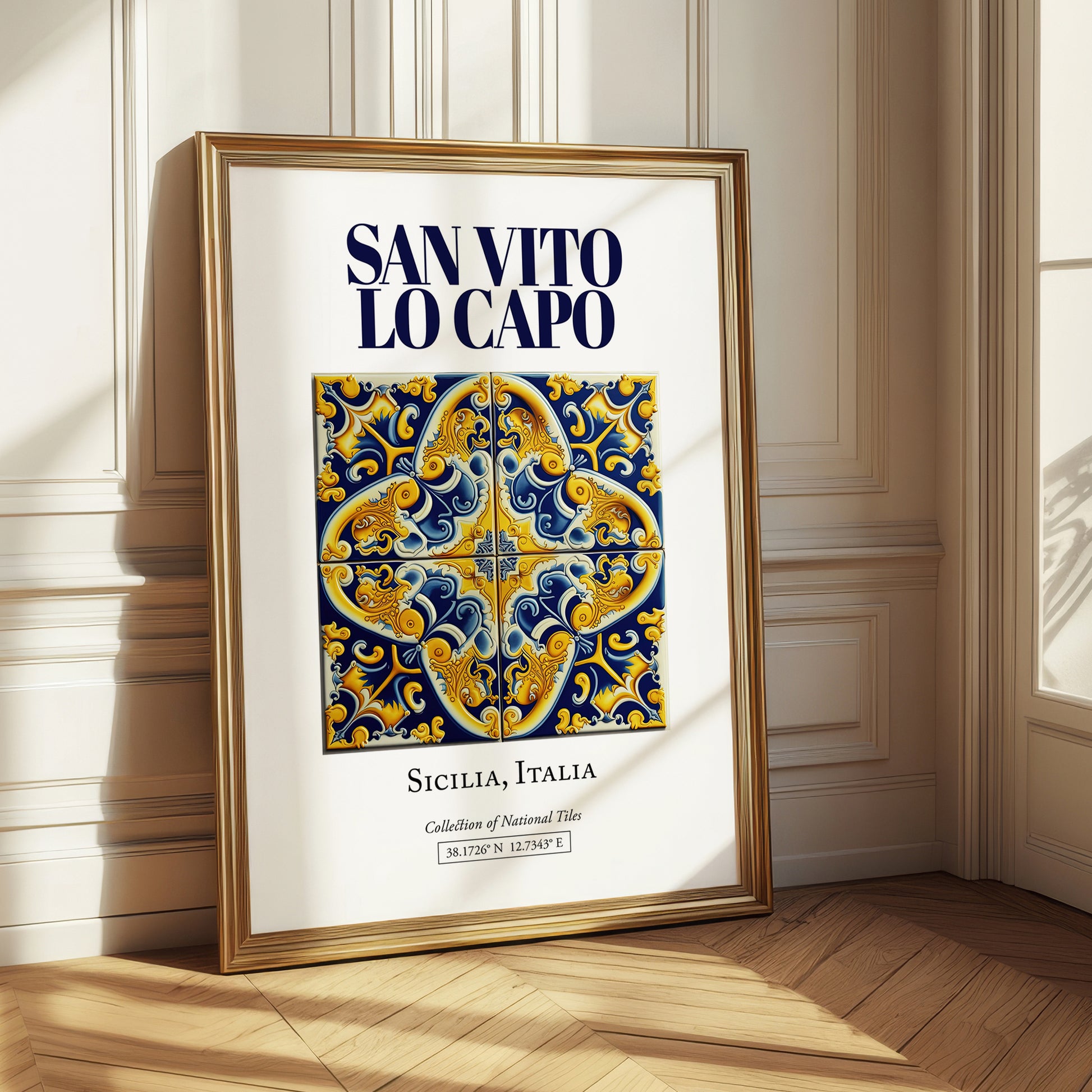 San Vito Lo Capo, Italy – Global Cities Wall Print, styled in a charming Paris street view