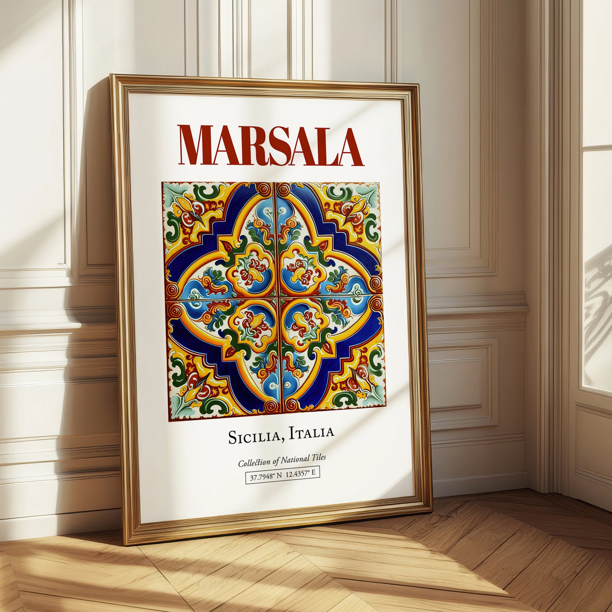 Marsala, Italy – Travel Wall Art, styled in a charming Paris street view