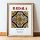 Marsala, Italy – Travel Wall Art, in wooden frame leaning on the floor