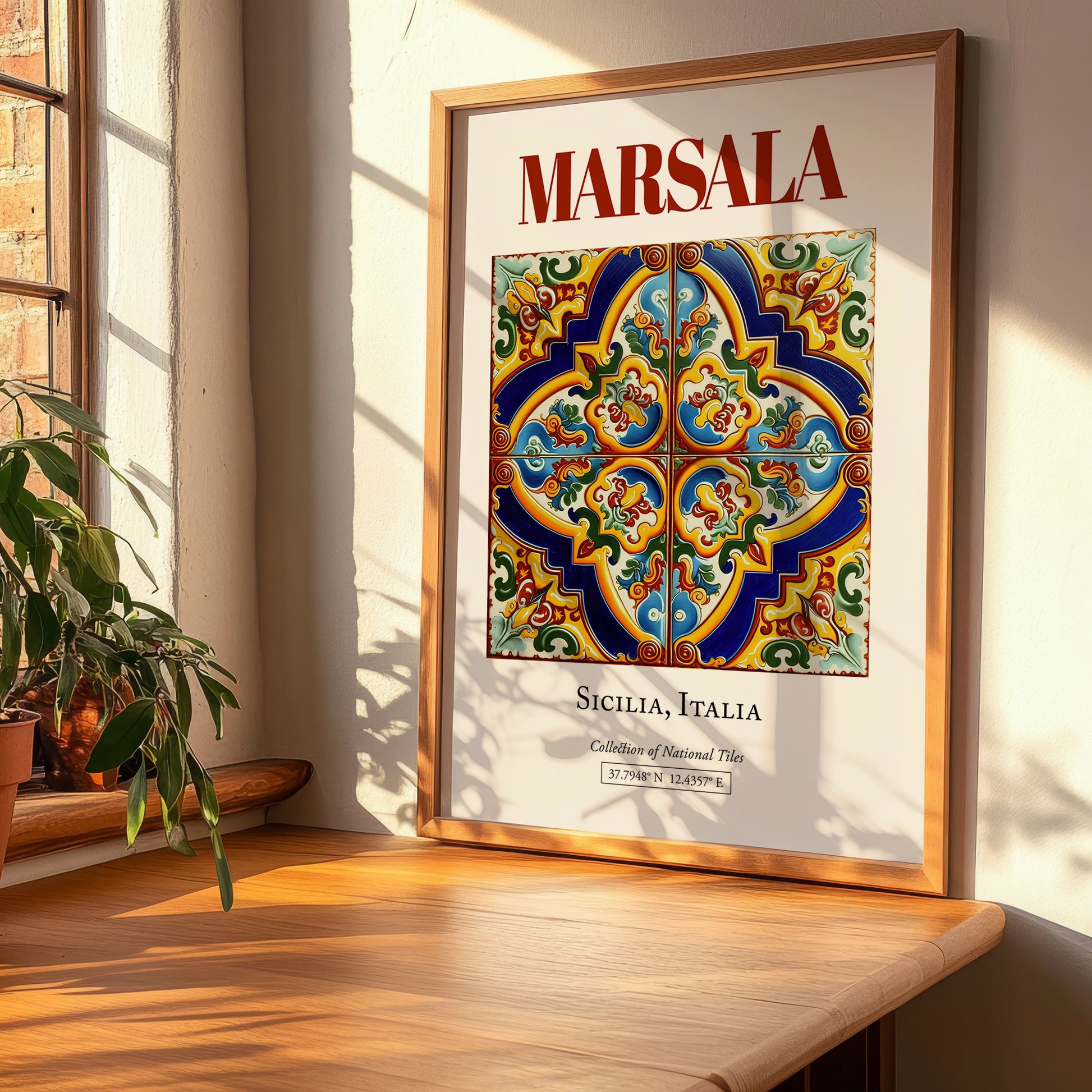 Marsala, Italy – Travel Wall Art, clean layout with no caption