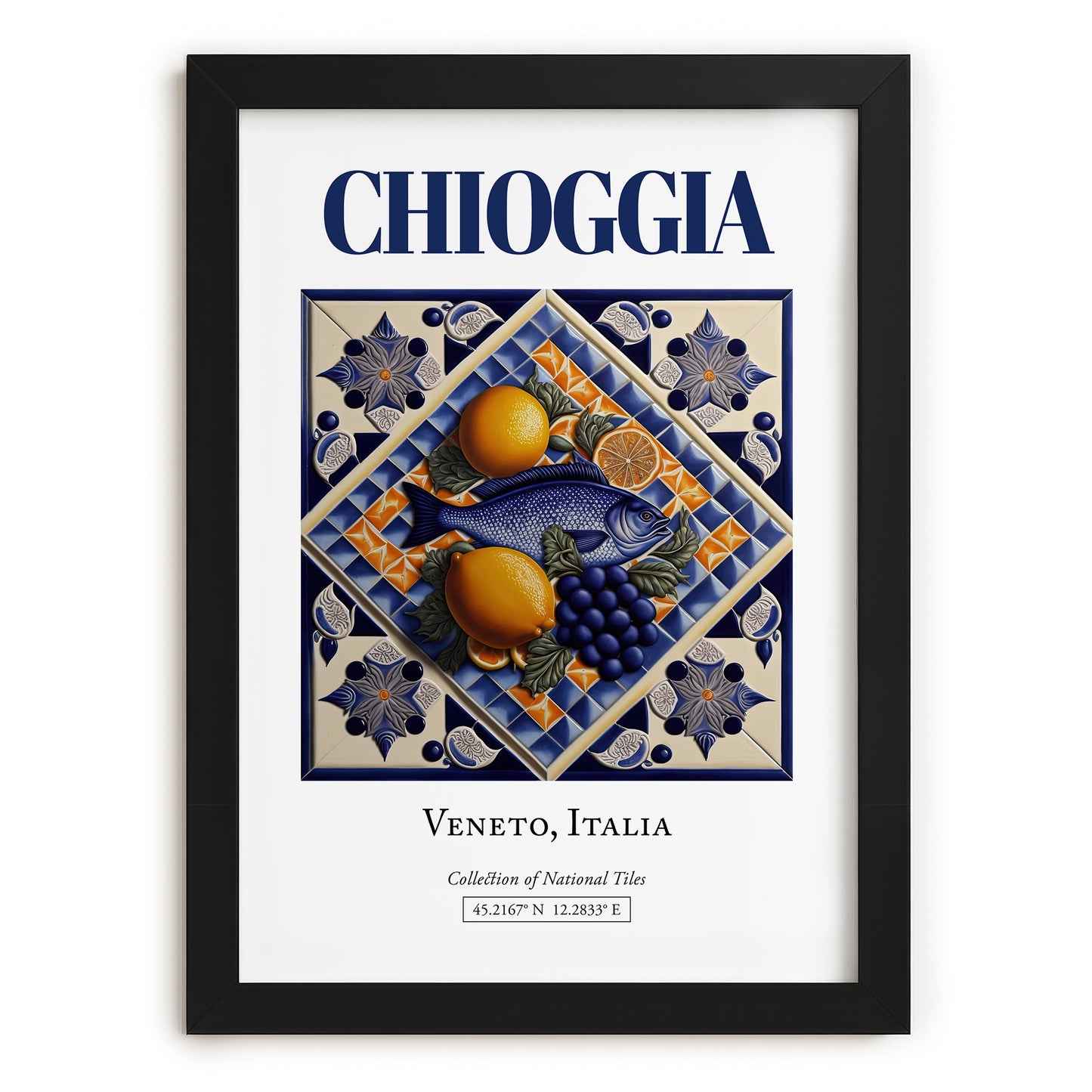 Chioggia, Italy – Travel Print, in sleek black frame