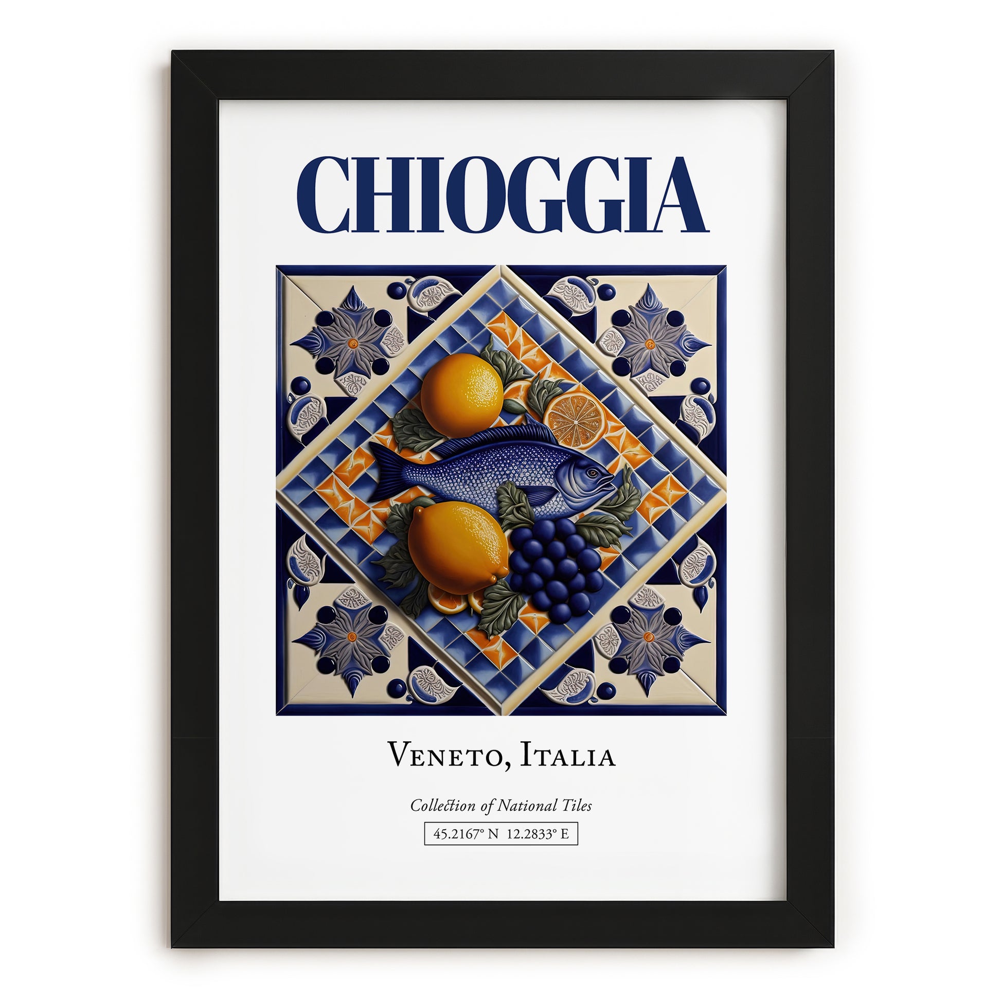 Chioggia, Italy – Travel Print, in sleek black frame
