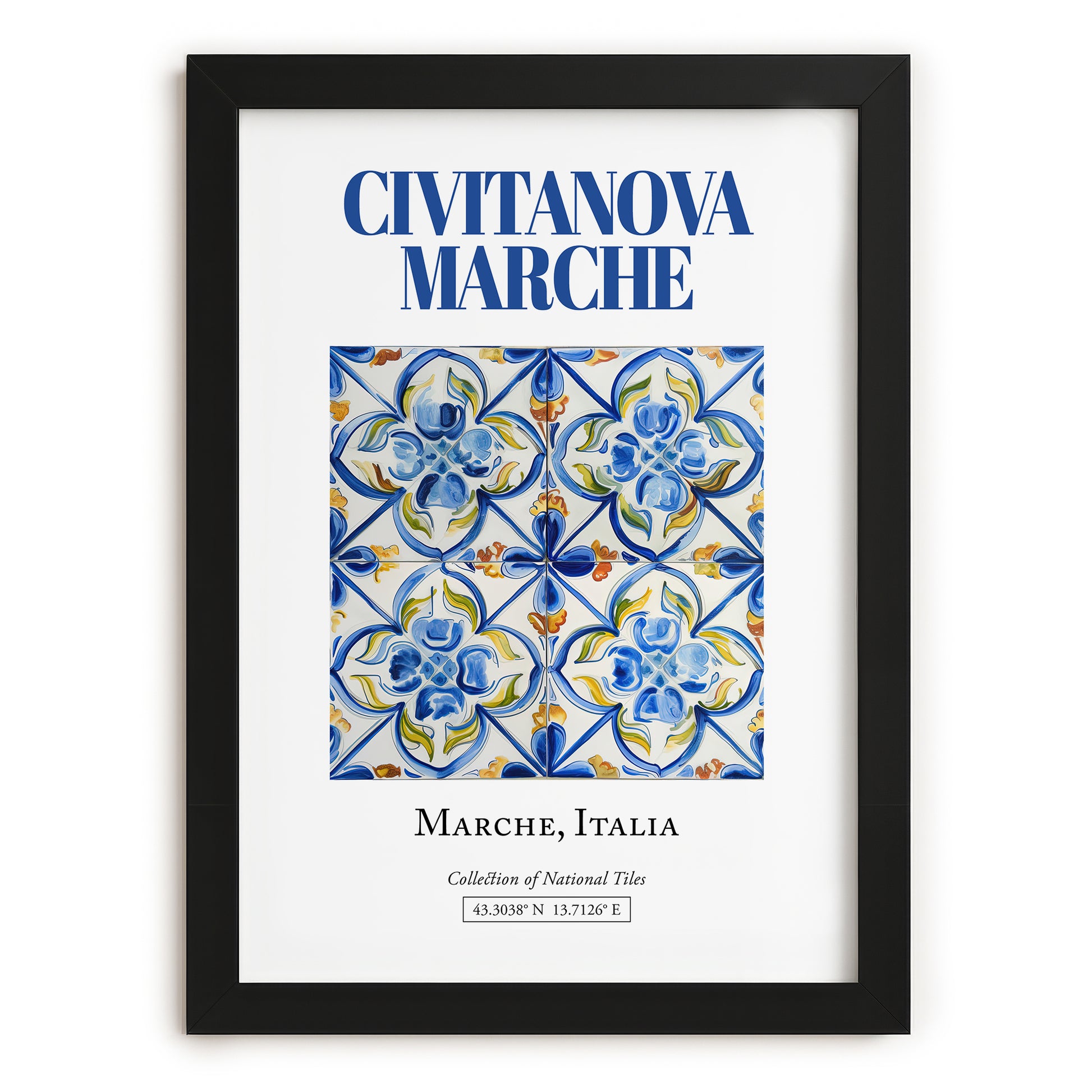Civitanova Marche, Italy – Travel Print, in sleek black frame