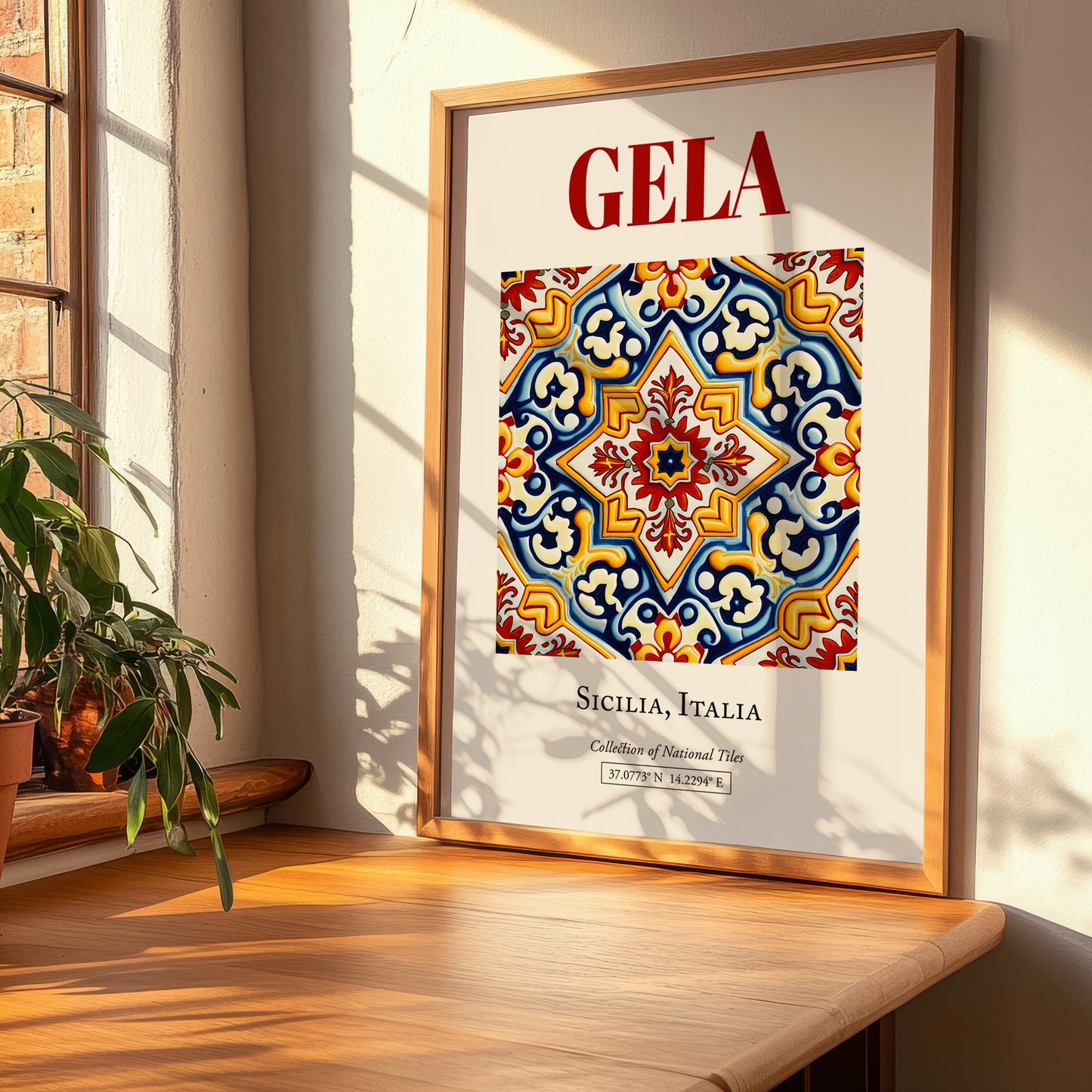 Gela, Italy – Travel Wall Art, clean layout with no caption